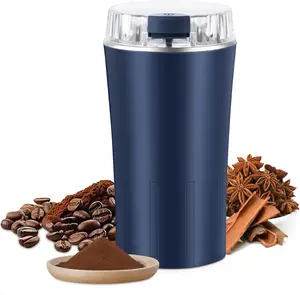 Coffee Travel Mug, Electric Coffee Bean Grinder, Coffee Spice Grinder, 300W Nut Electric Grinders with 304 Stainless Steel Blades, One Touch Operation for Coffees Mill Home Use or Kitchen