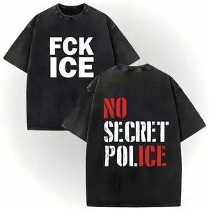 No Secret Police Unisex T-Shirt | F*CK ICE Shirt Printed in USA