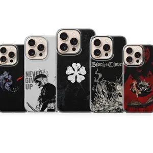 Black Clover Phone Case | Asta & Yuno Anime Case Cover Compatible with iPhone X, 11, 12, 13, 14, 15, 16, 17 Plus Pro Promax & SS Galaxy S21-25 Series