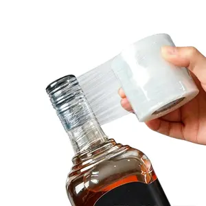1 Roll of 2.36inch Stretchable Shrink Film, Non-heated Bottle Sealing Machine, Easy to Use for Bottled Packaging Supplies, Suitable for Bottles, Jars, and Can Sealing Film