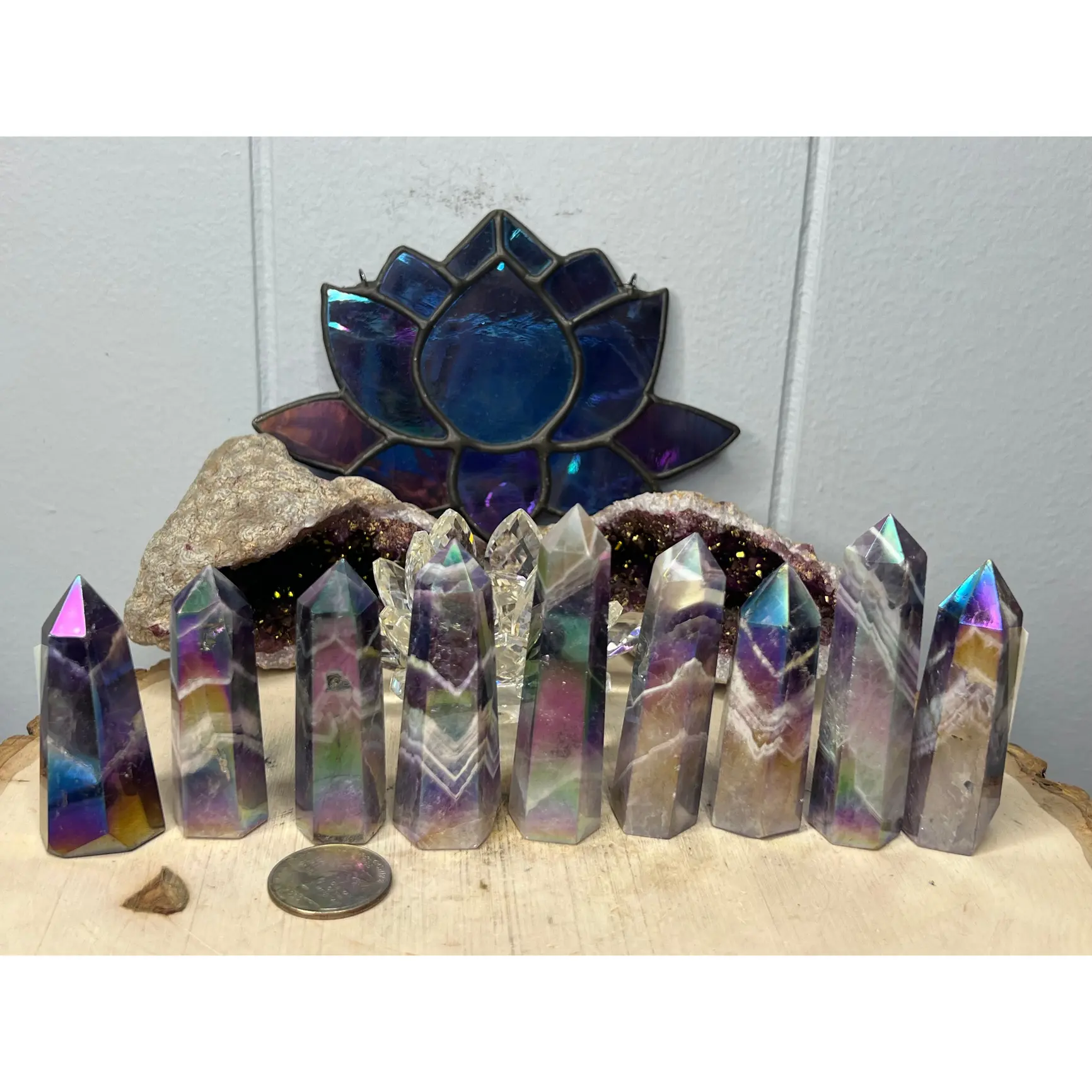 Aura Chevron Amethyst Towers