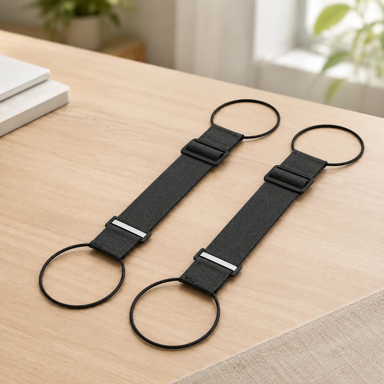 Luggage Strap, Travel Luggage Connector, Adjustable Luggage Handle Strap, Elastic Ring Strap, Space Saving Travel Accessory, Luggage Trolley Fastener, Hand-Free Luggage Organizer
