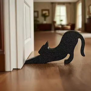 Cat Door Stopper, Cartoon Sitting Cat Decorative Door Stop for Home Floor, Cute Decor & Safety Protector, Perfect Gift for Pet Lovers