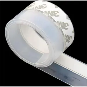 Door Strip Bottom, House and Glass Shower Door Seal Strip for Side of Door(Transparent), 1" x 16.4'