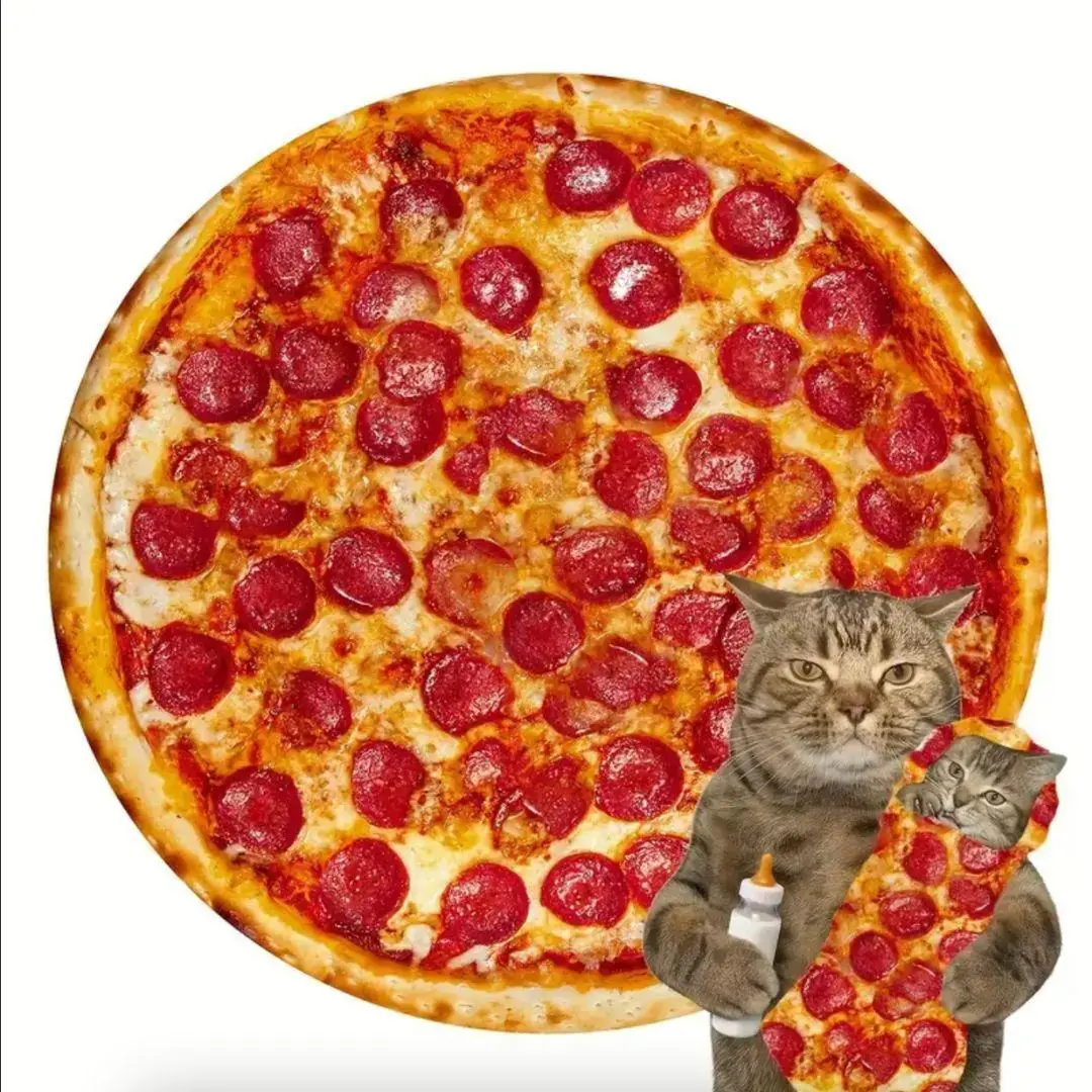 Creative Round Food Design Blanket, 1 Count Soft Portable Nap Blanket for Bedroom, Rest Blanket for Air-conditioned Room, Warm Comfortable Sleeping Qu