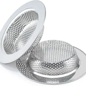 2-Piece Kitchen Sink Strainer Set, Fits Most Kitchen Drain Baskets, Enhanced Dual-Layer Safety Design, Outer Diameter 4.5 Inches