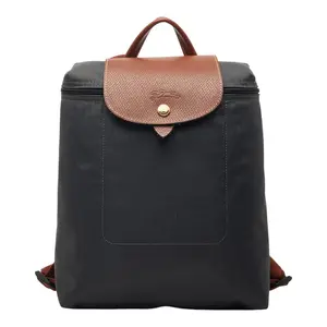Pre-owned Longchamp Nylon Tote Bags Le Pliage Polyamide Canvas Leather Backpack