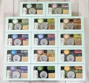 5 Piece Sampler Set-Gift-Body Wash-Body Polish- Bar Soap-Bath Salt-Lotion