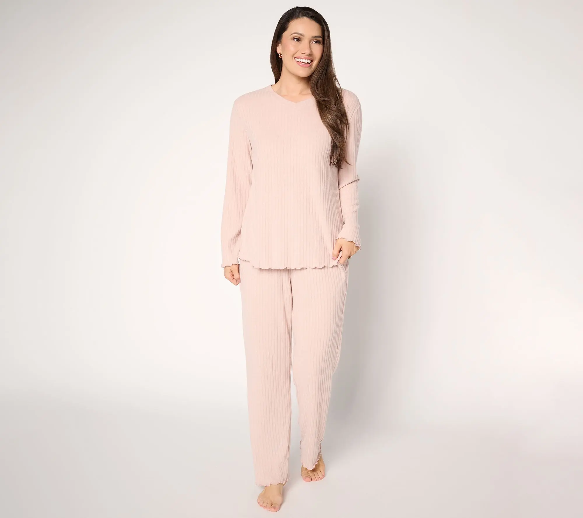Berkshire Homewear Ribbed Heathered Hacci 2pc Lounge Set