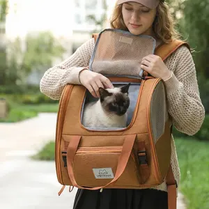 Expandable Cat Backpack, Large Capacity Pet Bag, Dual Shoulder Design, Ideal for Cat Travel, Comfortable and Durable, Perfect for Pets