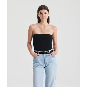 Signature Cashmere Ribbed Tube Top