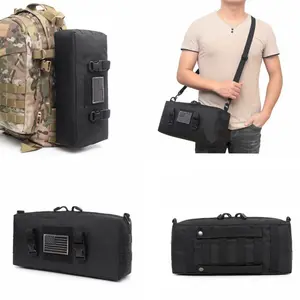 Outdoor tactical bag 3D large storage bag accessory bag nylon sundries bag military fan sports fanny pack shoulder messenger bag