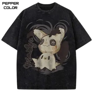 Mimikyu Vintage Graphic T-Shirt, PKM Shirt, Anime Shirt, Anime Merch, Unisex Streetwear Tee, cotton crewneck shirt, Gift for Men, Women, Anime Lover Gift