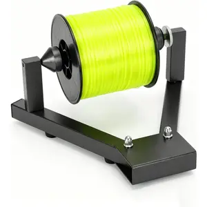 Fishing Line Spooler for Large Spools, Holds Filler and Bulk spools, Portable line Winder Fishing line Spooler with Heavy-Duty Steel Construction, Foldable and Adjustable Tension, Fishing Gears Gifts