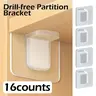 16-Pack Shelf Support Pegs, No-Drill Self-Adhesive Brackets, Heavy-Duty Partition Pins for Kitchen Cabinets, Shelves & Bookcases