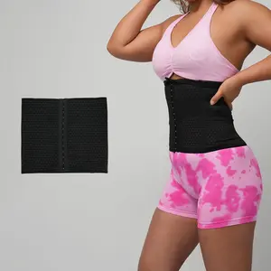 Body Shaper Sports Shapewear – Gym Tummy Tuck Garment with Compression Belt, Breathable Fabric Waist Corset for Womenswear, Comfortable Fashion Accessory, Black/Beige, Sizes XS–XXXL Fits Overall