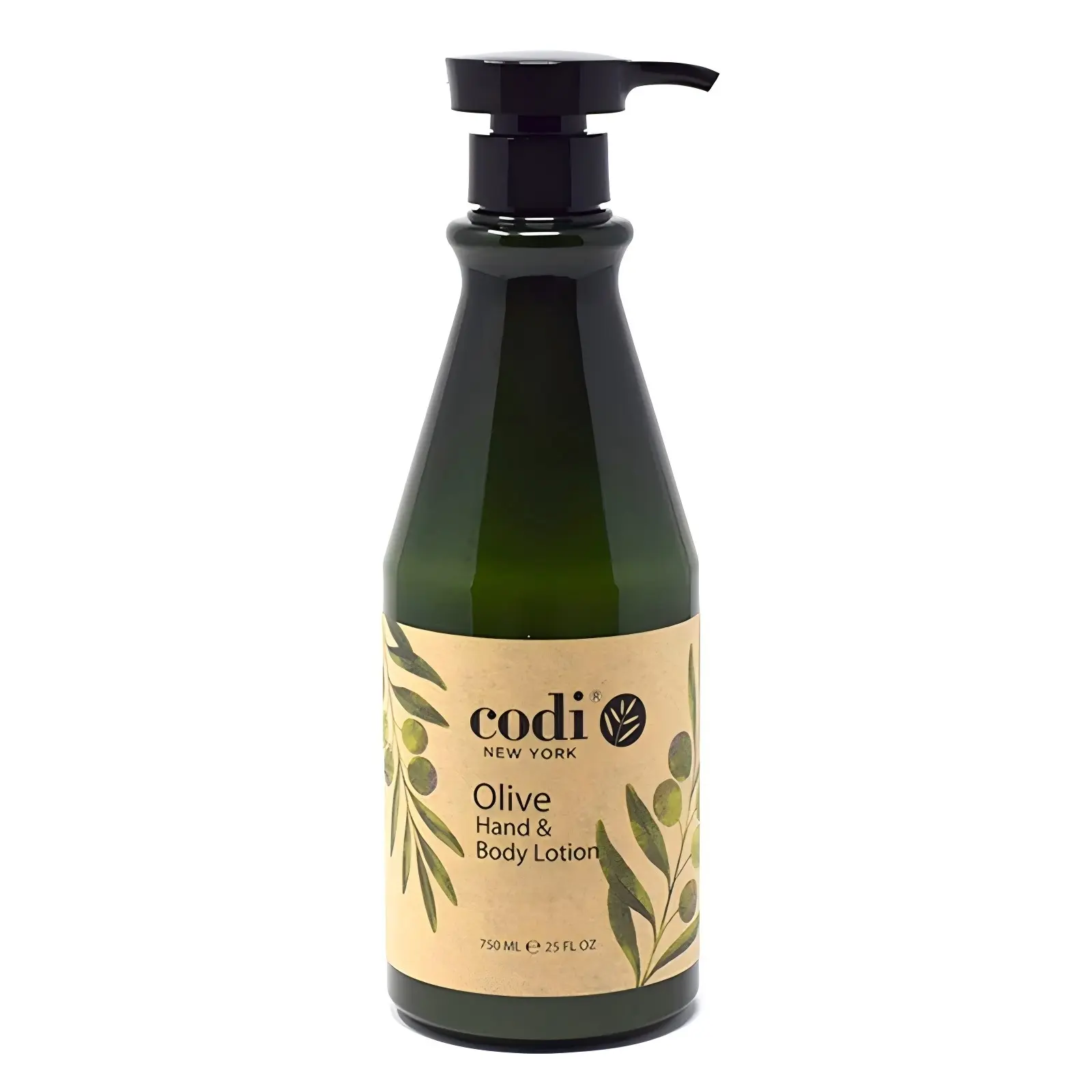 Codi Olive Cosmetic Hydrating Hand & Body Lotion, 25 fl oz (750 ml) - Daily Scented Body Care Formula for All-Day Moisture Locking