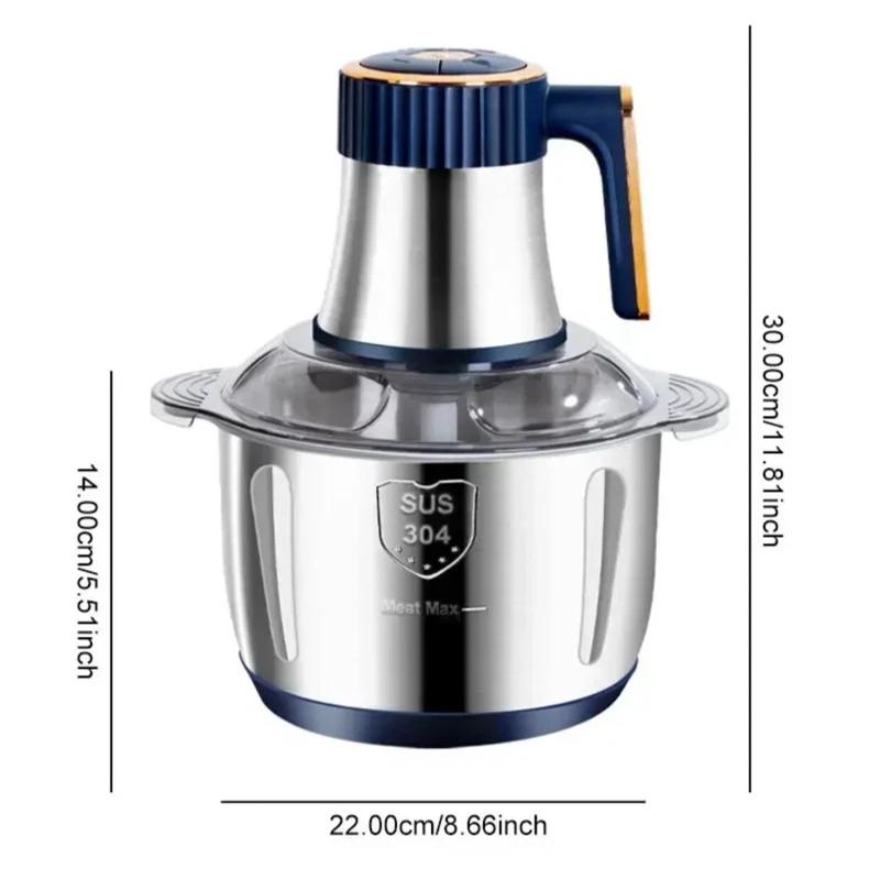 5L Electric Meat Grinders 304 Stainless Steel Food Crusher Vegetable Slicer SUS304 Meat Max