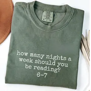 Reading 6-7; Funny Comfort Colors T-Shirt, Teacher Shirt, School Librarian Shirt, English Teacher Shirt, Funny 67 Shirt