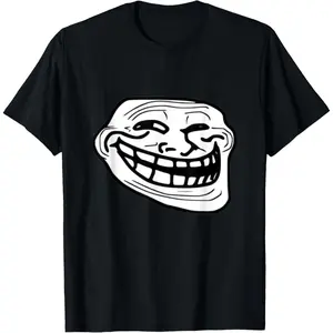 Casual Cotton shortsleeve tees Troll Face Meme Funny Dank Meme Troll Face T-Shirt