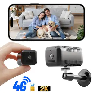 4G LTE Cellular Indoor Security Camera, No WiFi Needed, Portable Wireless Camera for Car Dash Cam & Home Monitoring, 2K HD Video, Radar & PIR Motion Detection, Long Battery Life, Two-Way Audio, Remote App Control