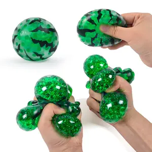 New Watermelon Ball for Stress Relief, Fruit Beads, Watermelon Ball for Kids, Squeezable Fruit Water Ball