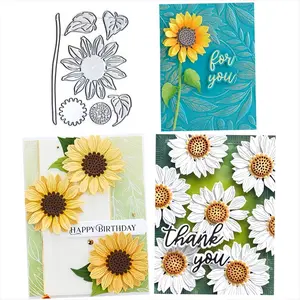 Metal Cutting Mold Die Cuts for Scrapbooking Paper Crafts, Sunflower Decoration, Card Making, Handmade Craft Ideal Choice