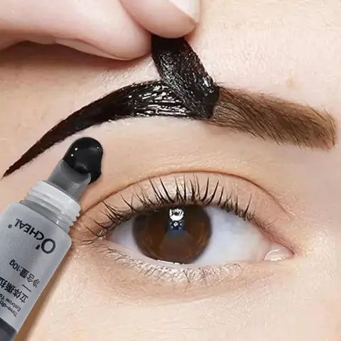 Peel Off Eye Makeup Permanent Eye Brow Tattoo Tint Long-lasting Waterproof Black Brown Dye Eyebrow Gel Cream Make Up Cosmetics for Sensitive Skin