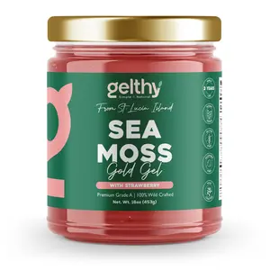Sea Moss Gel 16oz w/Natural Fruits 2-Year Shelf Life | Wildcrafted from St. Lucia Island | Supplemment
