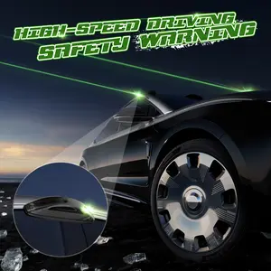 Green Laser Car Warning Light – High Visibility Safety LED, Flash & Steady, Type-C Rechargeable