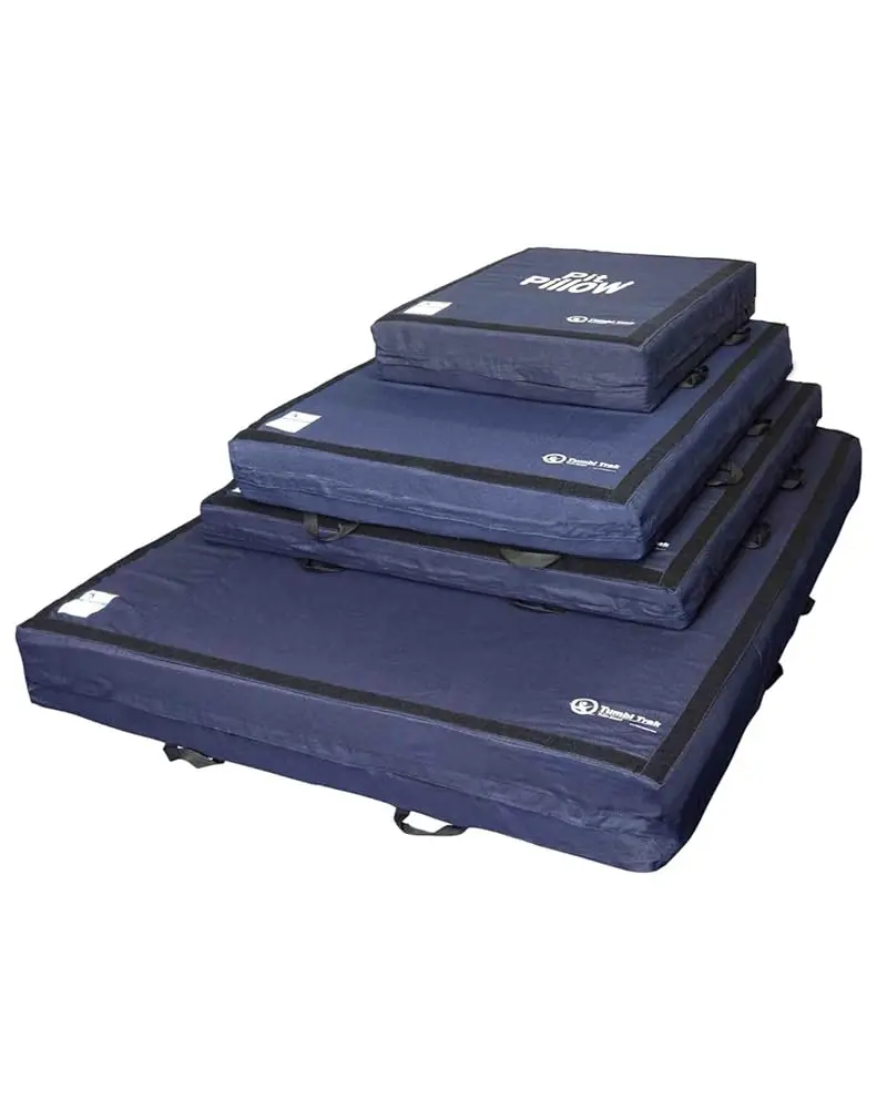 Tumbl Trak Soft Crash Mat with Denim Cover for Safety, 4ft x 6ft x 8in
