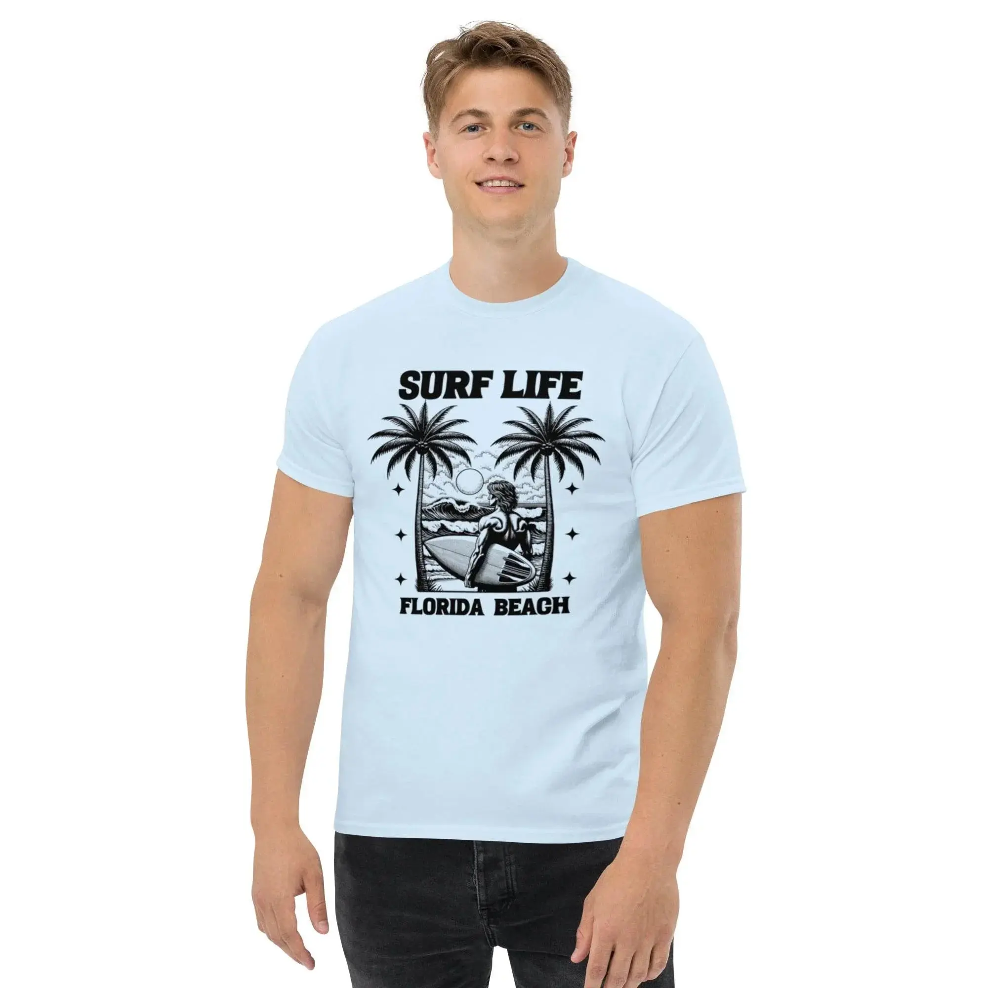 Florida Surf Life Vintage Graphic Tee – Unisex Classic Fit