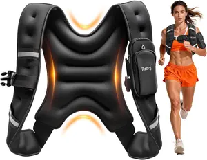 8LB Weighted Vest for Men & Women – Running & Workout Training Vest with Reflective Strips and Pocket