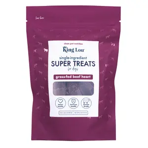 King Lou Beef Heart Jerky Treat for Dogs - Single-Ingredient, Rich in Taurine for Heart Health single  ingredient