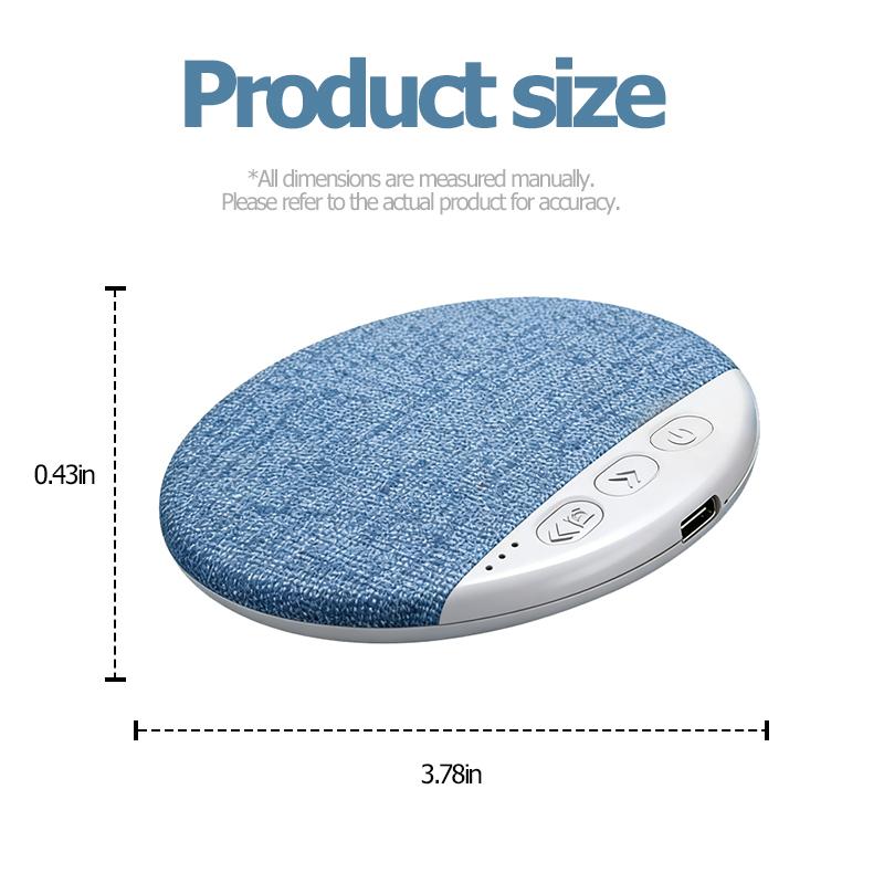 Portable Bluetooth Speaker, Sleep Sound Speaker  Bone Conduction Sound System, Silent Sleep Aid, Portable Rechargeable, Music Player,Timer & Memory Function