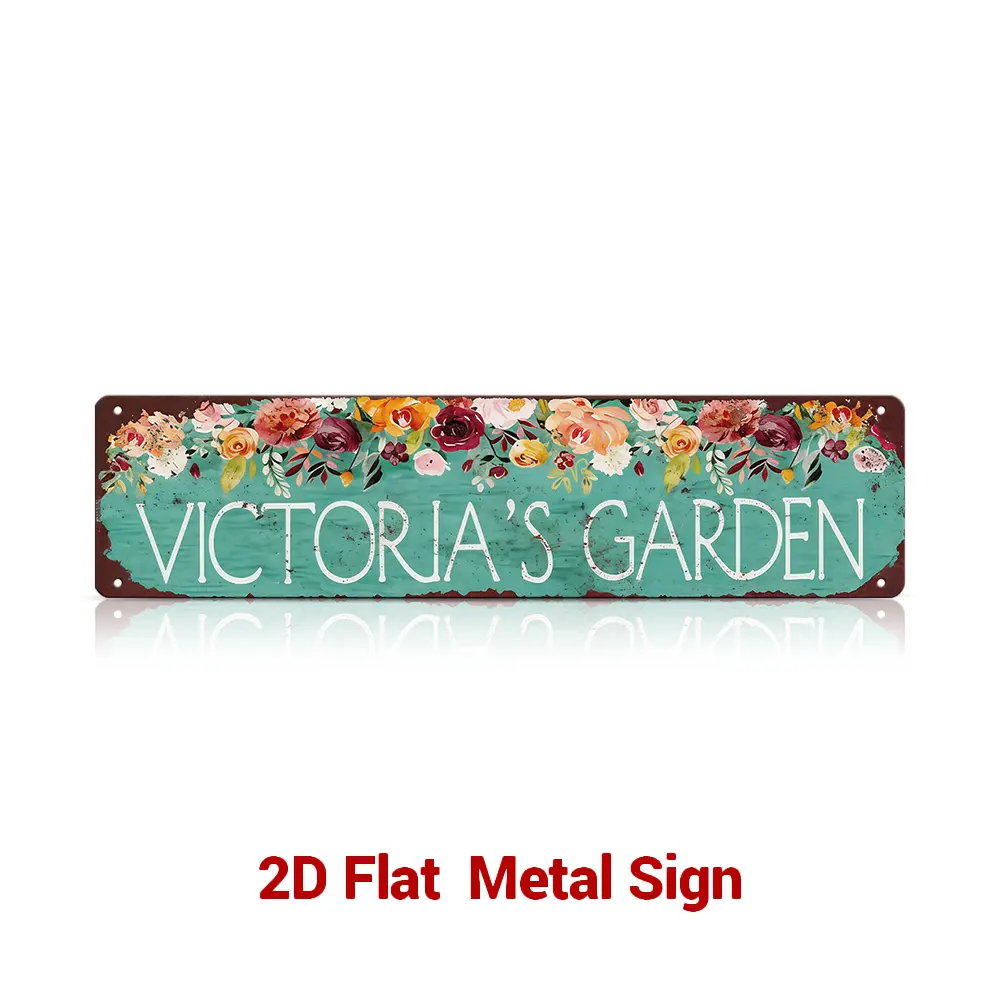 Custom 4×16 Inch Vintage Metal Tin Street Sign, Personalized Lightweight Road Name Plate, Rustic Home Decor for Wardrobe, Study, Balcony, Holiday Gift - Palette&Wall Matte Box Gift