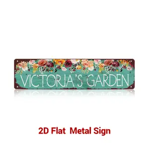 Custom Street Sign Vintage Metal Tin Sign, Personalized Road Name Plate, Rustic Wall Decor for Home, Bar, Garage, Cafe & Man Cave, Perfect Christmas Gift – Palette&Wall Matte Box Gift | summervibes