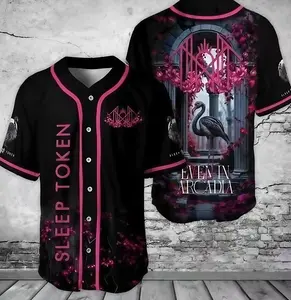 Sleep Token Music Baseball Jeysey, Rock Band Apparel, Mask and Butterfly Tee, Gift For Fans Men Women