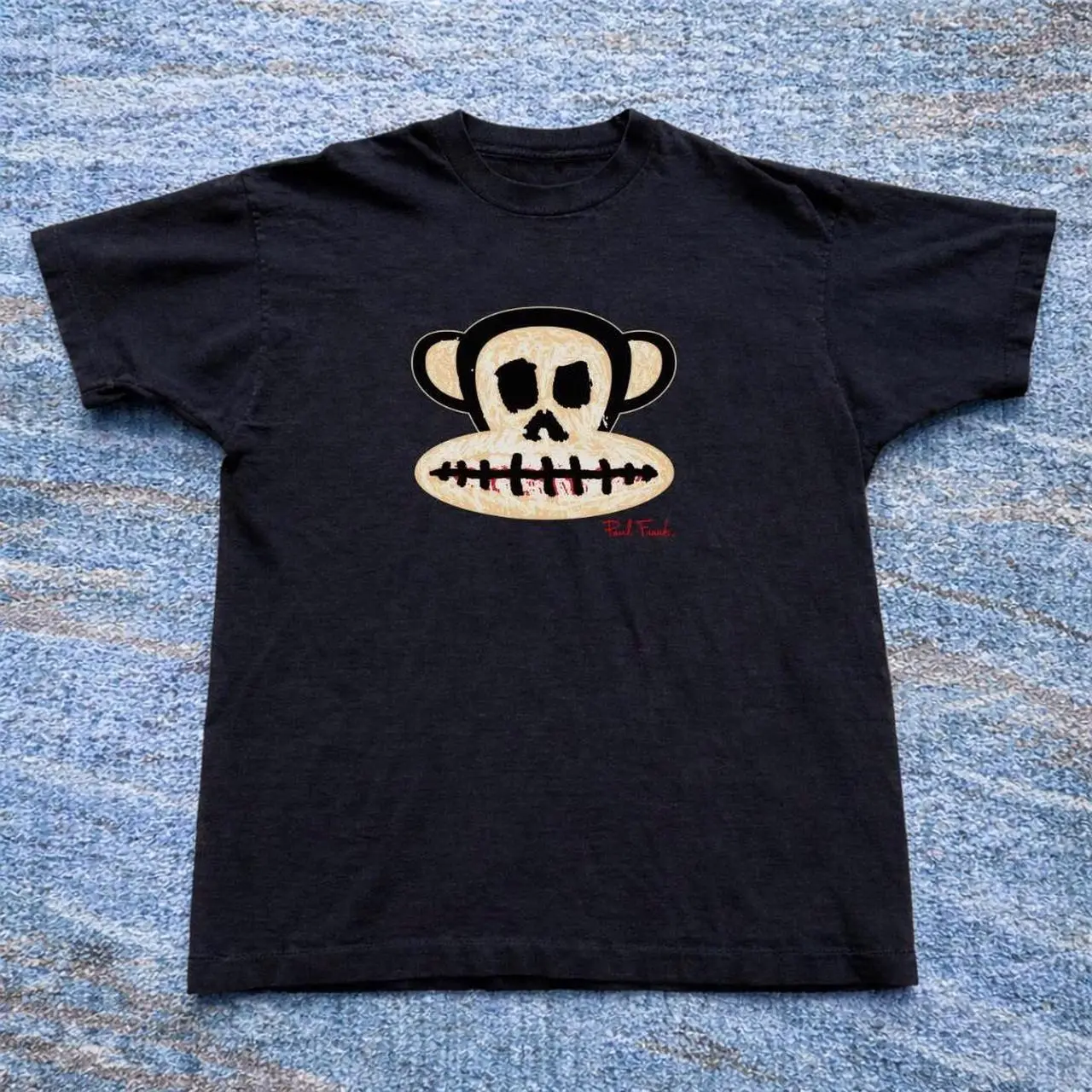 creppy Paul frank Baby tee, goth Paul Frank Julius faces y2k Fashion, funny baby tee
