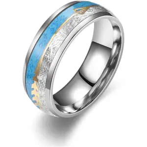 Western Ring for Women with Turquoise.Vintage 925 Silver Blue Stone Jewelry.Boho Retro Statement Rins Fashion Accessory