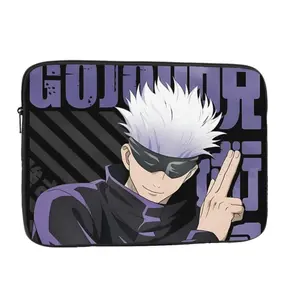 Anime Style Anime Laptop Sleeve Purple Dark Aesthetic Cool Case Gift
