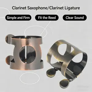 Vintage Saxophone Clip Set, /blue Retro Style, Fits Alto/tenor/soprano Sax & Clarinet, Adjustable Reed Holder, Durable Metal Music Accessories