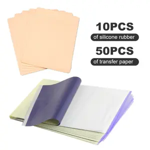 Tattoo Practice Skin with Transfer Tattoo Fake Skin and Stencil Paper Kit, Includes Tattoo Practice Skin and Tattoo Transfer Paper, for Beginners Experienced Artists