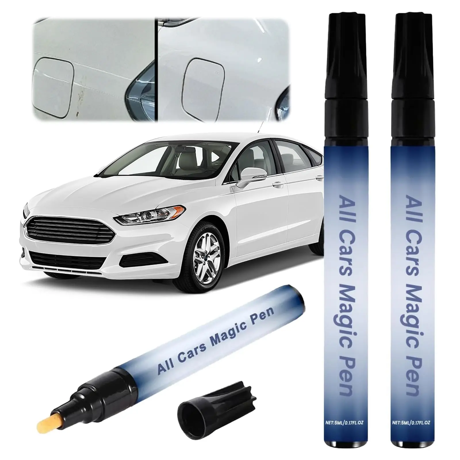 Magic Car Scratch Remover Pen – Quick & Easy Paint Repair for All Vehicles, Fix Scratches, Chips & Scuffs Instantly, Waterproof & UV Resistant Touch-Up Pen, Fits All Car Colors, Long-Lasting Shine