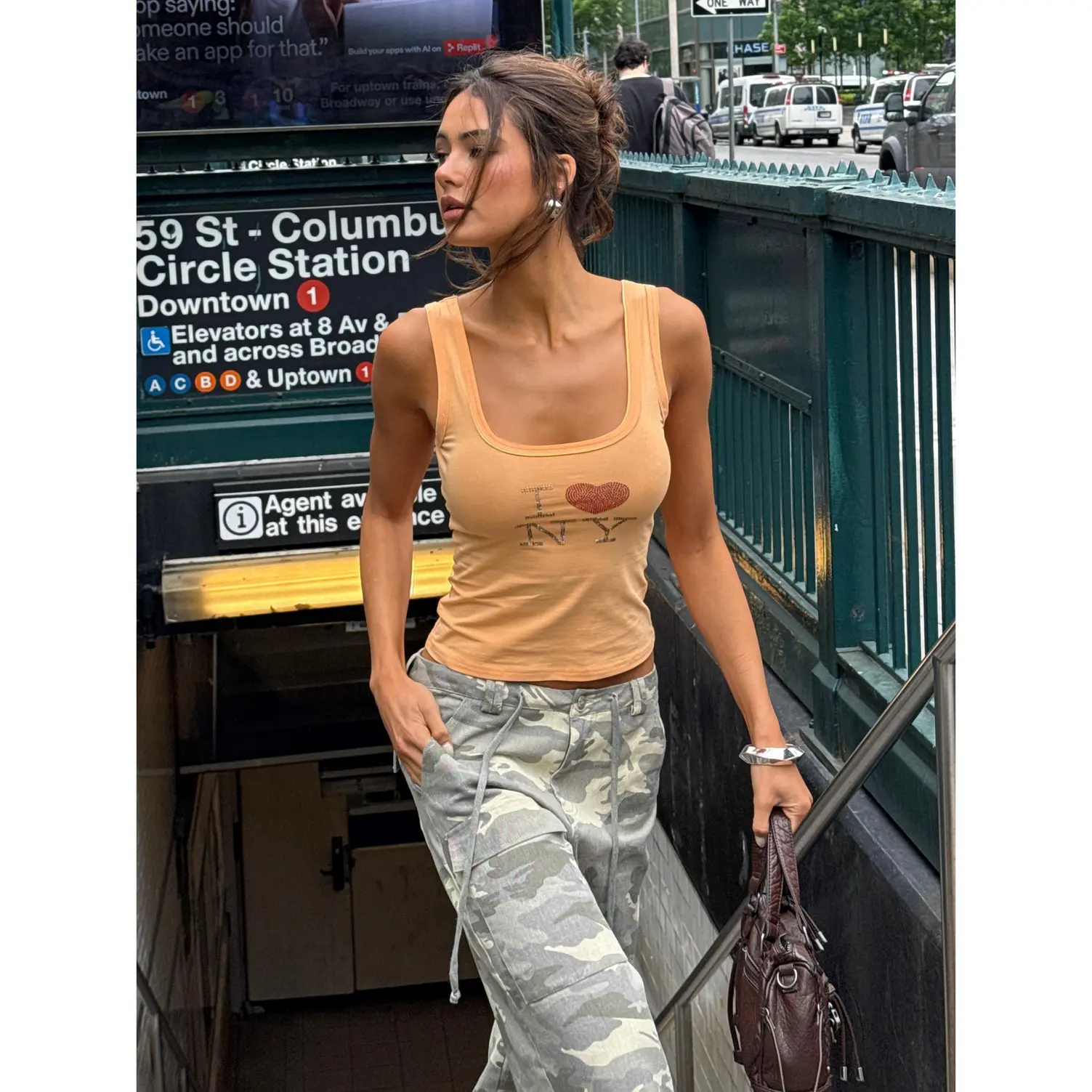 I Heart NY Rhinestone Tank Top