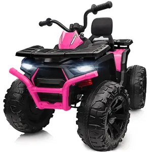 Hikiddo 24V Ride on Toys, Kids ATV 4-Wheeler for Big Kids with 2 Seater, 400W Motor, Bluetooth