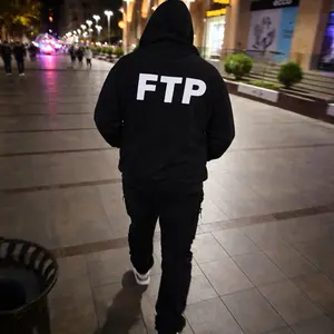 FTP Inspired Black Hoodie