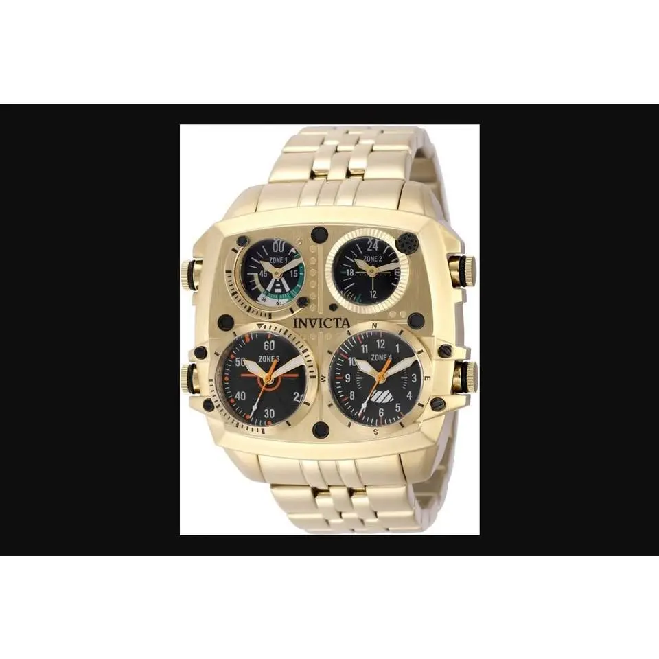 Invicta Aviator Zulu Time 49604 Men's Watch 50mm Gold