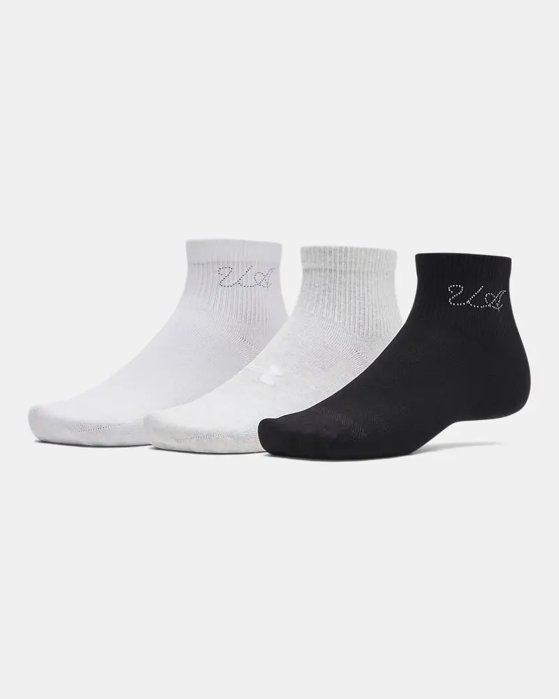 Under Armour Sportstyle Cotton Unisex 3-Pack Quarter Socks