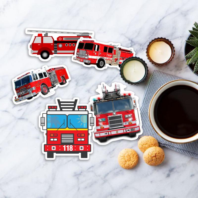 Stickers Pack 20 Pcs Fire Luggage Truck Bumper Aesthetic Car Vinyl Bottle Colorful Waterproof Water Skateboard Guitar Laptop Bike